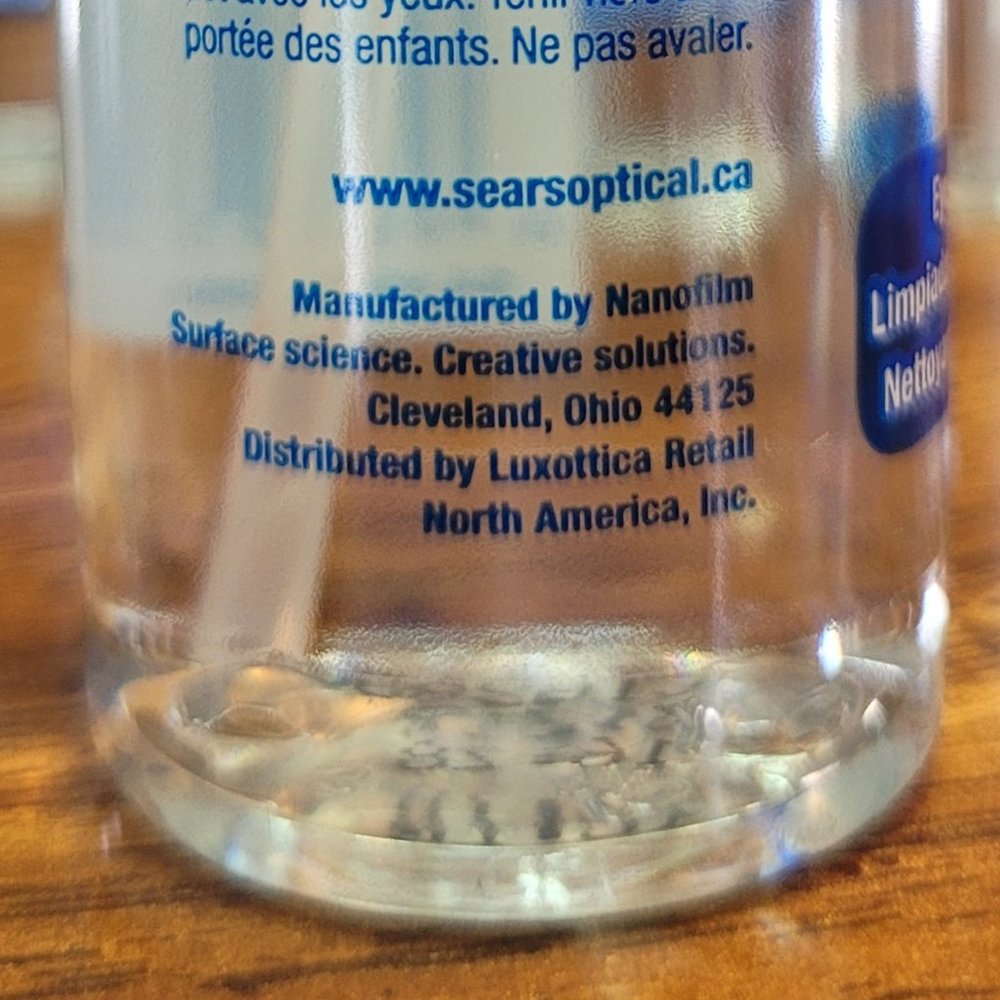 Sears Optical Eyeglass LENS CLEANER - (8x) 2oz. Spray Bottles, Camera, Phone - Picture 4 of 4